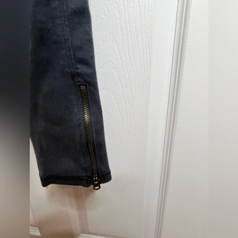 Abercrombie & Fitch A&F Women’s Small Ankle Zip Skinny Legging Pants Gray Blue S